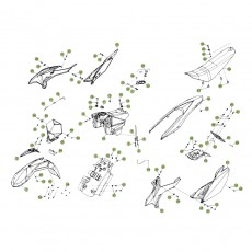 Beta RR50 Standard 14 Verkleidung/Sitzbank/Tank 1