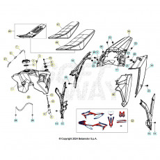 Beta RX300 25 Verkleidung/Sitzbank/Tank 1