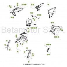 Beta Xtrainer250 18 Verkleidung/Sitzbank/Tank 1