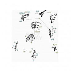 Beta Xtrainer250 21 Verkleidung/Sitzbank/Tank 1