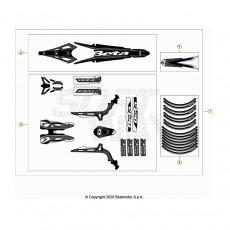Beta EVO200 21 Verkleidung/Sitzbank/Tank 2
