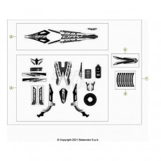 Beta  EVO250 Factory 22 Verkleidung/Sitzbank/Tank 2