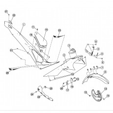 Beta EVO250 16 Verkleidung - Sitzbank - Tank 1