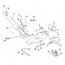 Beta EVO300 15 Verkleidung - Sitzbank - Tank 1