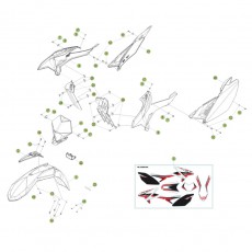 Beta RR125 14 Verkleidung/Sitzbank/Tank 2