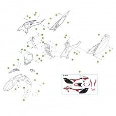 Beta RR125 15 Verkleidung/Sitzbank/Tank 2