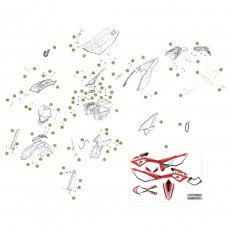 Beta RR125 LC 13 Verkleidung/Sitzbank/Tank 2