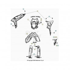 Beta RR200 23 Verkleidung/Sitzbank/Tank 2