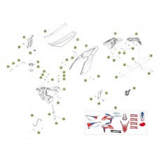 Beta RR250 2T Racing 14 Verkleidung/Sitzbank/Tank 2