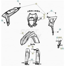 Beta RR250RC 20 Verkleidung/Sitzbank/Tank 2