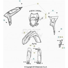 Beta RR250 20 Verkleidung/Sitzbank/Tank 2