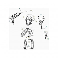 Beta RR300 23 Verkleidung/Sitzbank/Tank 2