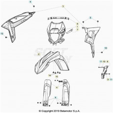 Beta RR300 20 Verkleidung/Sitzbank/Tank 2