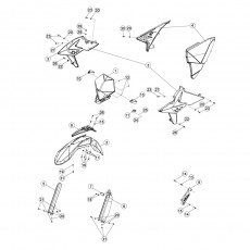 Beta RR350 14 Verkleidung - Sitzbank - Tank 2