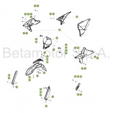 Beta RR350 17 Verkleidung/Sitzbank/Tank 2