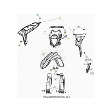 Beta RR350 24 Verkleidung/Sitzbank/Tank 2