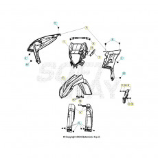 Beta RR350RC 25 4T Verkleidung/Sitzbank/Tank