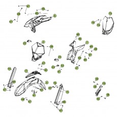 Beta RR400 Factory 12 Verkleidung/Sitzbank/Tank 2