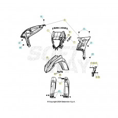 Beta RR430 Racing 25 Verkleidung/Sitzbank/Tank