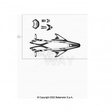 Beta RR50 23 Verkleidung/Sitzbank/Tank 2