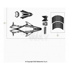 Beta RR50RC 23 Verkleidung/Sitzbank/Tank 2