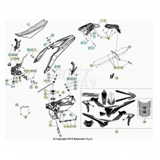 Beta Xtrainer250 21 Verkleidung/Sitzbank/Tank 2