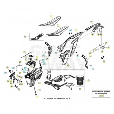 Beta Xtrainer250 24 Verkleidung/Sitzbank/Tank 2