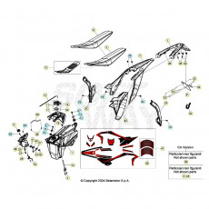 Beta Xtrainer250 25 Verkleidung/Sitzbank/Tank 2