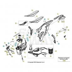 Beta Xtrainer300 24 Verkleidung/Sitzbank/Tank 2