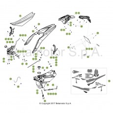 Beta Xtrainer300 18 Verkleidung/Sitzbank/Tank 2