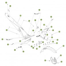Beta  EVO125 Factory 12 Verkleidung/Sitzbank/Tank 1