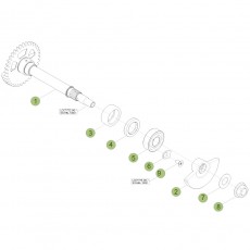 Beta RR498 12 Kurbelwelle - Kolben - Ausgleichswelle