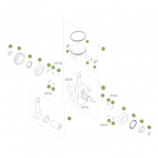 Beta RR400 12 Kurbelwelle - Kolben - Ausgleichswelle 1