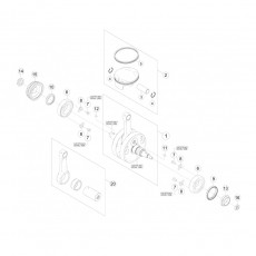 Beta RR400 14 Kurbelwelle - Kolben - Ausgleichswelle 1