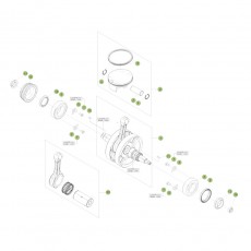 Beta RR480 16 Kurbelwelle - Kolben - Ausgleichswelle 1