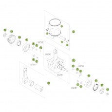 Beta RR498 12 Kurbelwelle - Kolben - Ausgleichswelle 1