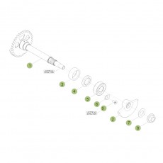 Beta RR520 11 Kurbelwelle - Kolben - Ausgleichswelle