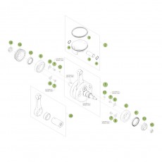 Beta RR520 11 Kurbelwelle - Kolben - Ausgleichswelle 1