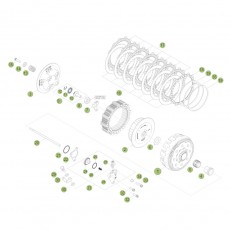 Beta RR520 11 Primärtrieb - Kupplung