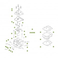 Beta RR400 12 Zylinder - Zylinderkopf - Ventiltrieb