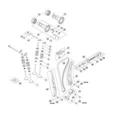 Beta RR400 13 Zylinder - Zylinderkopf - Ventiltrieb 1
