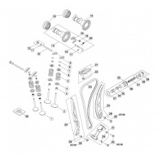 Beta RR400 14 Zylinder - Zylinderkopf - Ventiltrieb 1