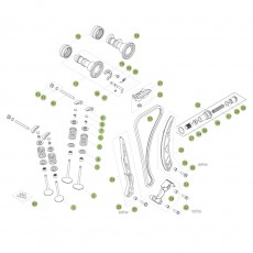 Beta RR498 12 Zylinder - Zylinderkopf - Ventiltrieb 1