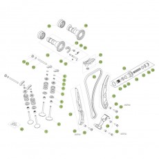 Beta RR498 14 Zylinder - Zylinderkopf - Ventriltrieb 1