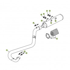 Beta RR525 06 Auspuffsystem