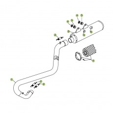 Beta RR525 08 Auspuffsystem