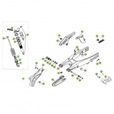 Beta RR450 08 Schwingarm - Federbein 1