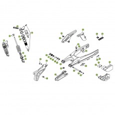 Beta RR450 06 Schwingarm - Federbein