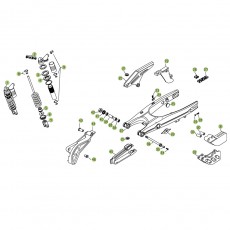 Beta RR450 07 Schwingarm - Federbein