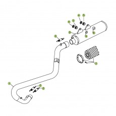 Beta RR400 09 Auspuffsystem